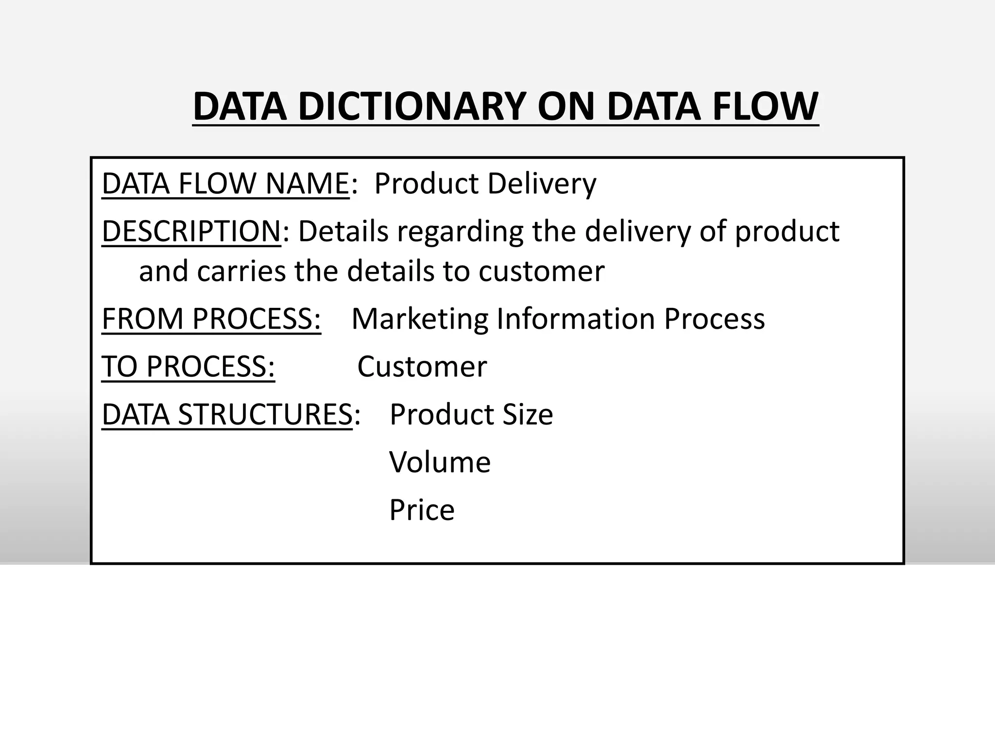 DATA FLOW DIAGRAMData Flow Diagram is a graphical representation of the logical flow of data . It helps in expressing the system’s requirements in a simple and understandable form. It is also known as Bubble Chart.DFD serves the two purposes:     ►To provide an indication of how data are transformed as they move through the system►To depict the functions (sub functions)that transform   the data flow.