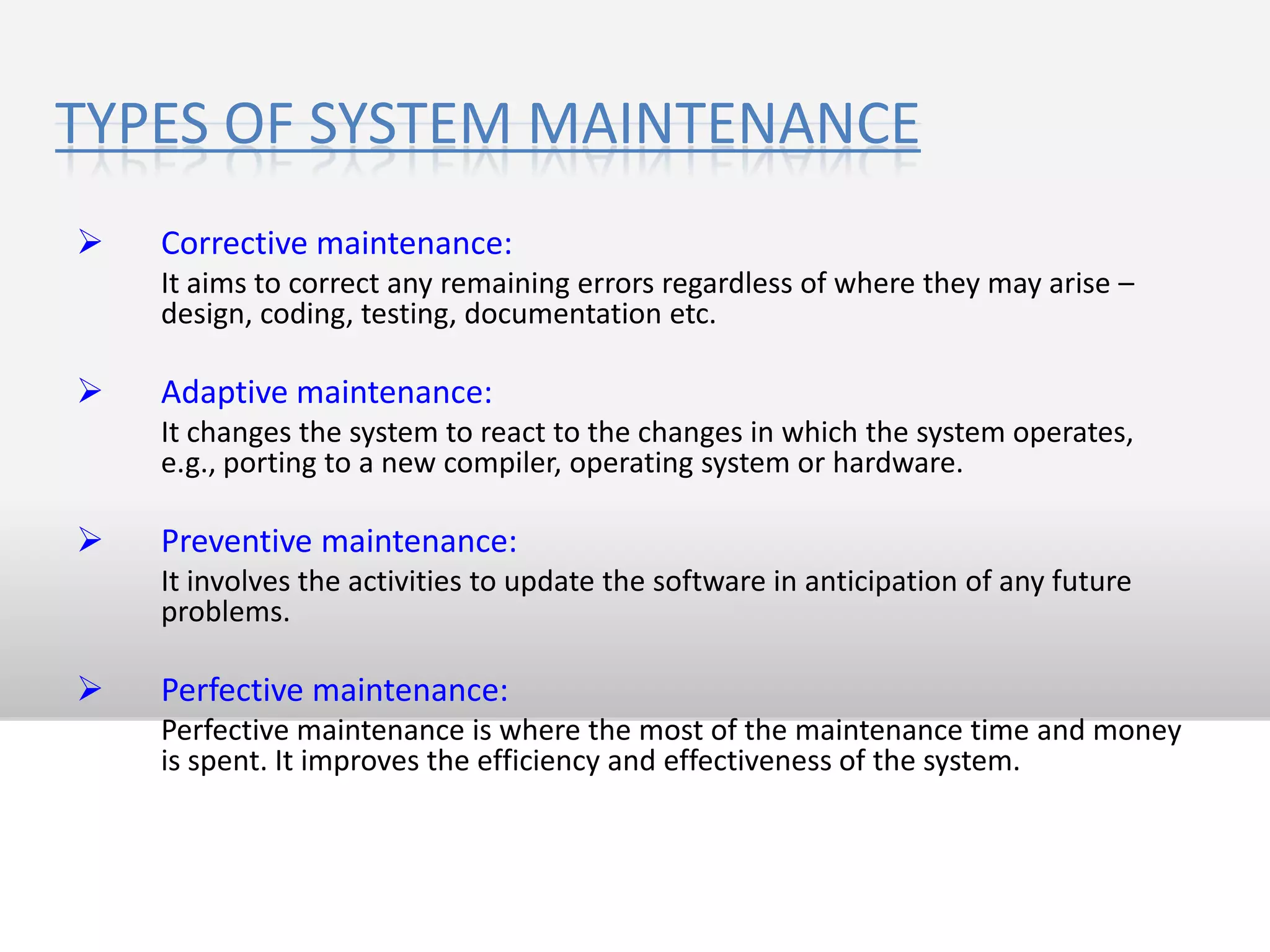  Testing can and should start at the very beginning of the      system development. How each subsequent phase should verify and validate     work done in the previous phase.