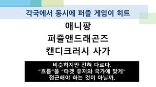 온라인 게임 초창기
“표절, 아류 게임이 전부”
“감동이 없다. 엔딩이 없다.”
“모두 다 같아보인다.”
“기술적으로 더 이상의 진보는 없을 것이다.”
어디서 많이, 듣던 이야기가 반복된다.
 