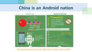 2013 1Q 중국 모바일 가입자가 3천만명 증가
유럽+미국+남미보다 많고, 전 세계 가입자 증가의 25%
http://www.businessinsider.com/the-future-of-mobile-slide-deck-2013-3?op=1
 