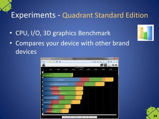 Mobile operating systems - Application Benchmarking | PDF