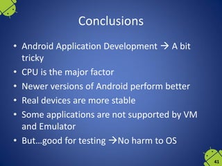Mobile operating systems - Application Benchmarking | PDF