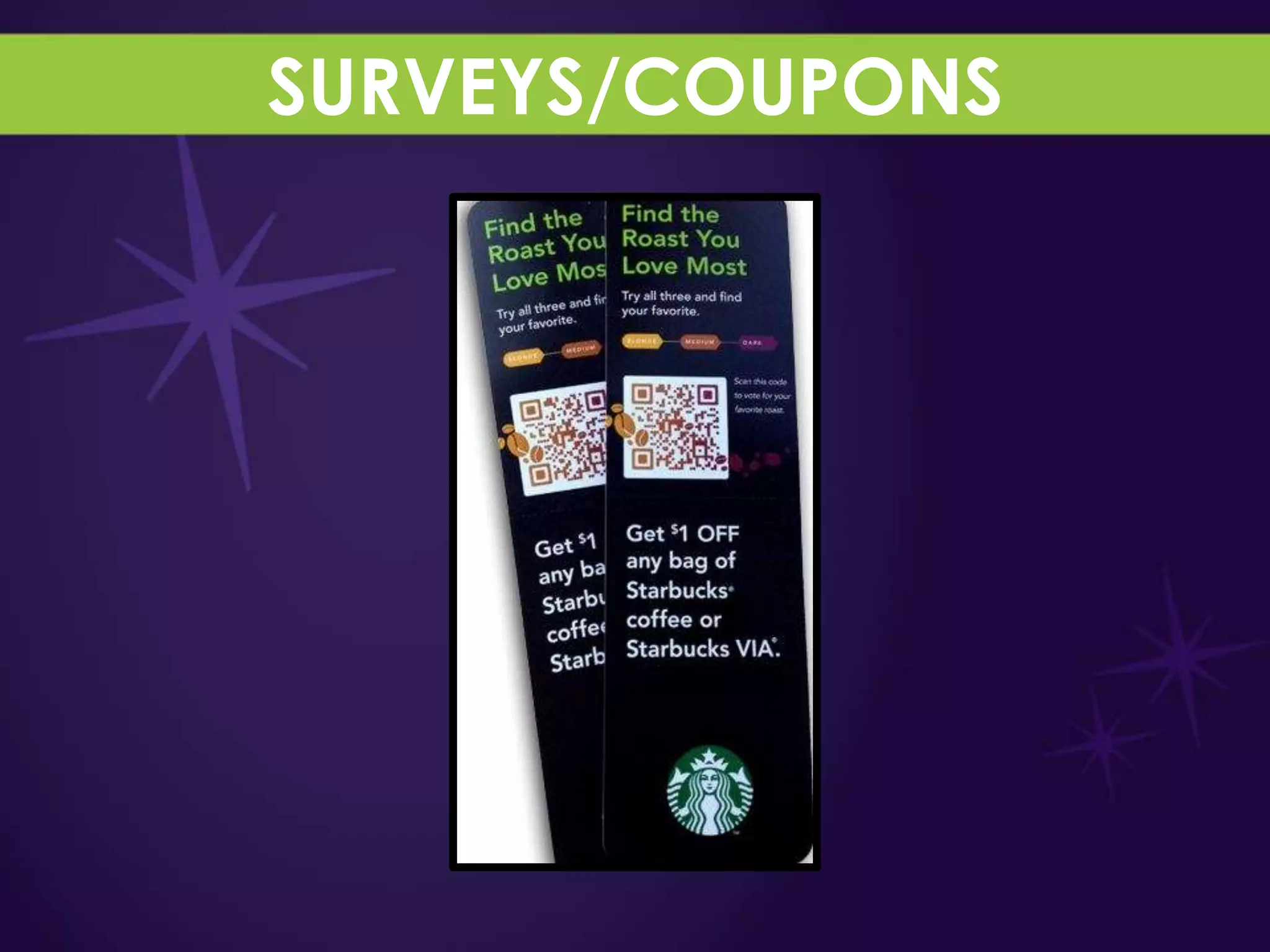 SURVEYS/COUPONS
 