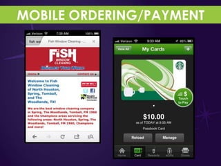 MOBILE ORDERING/PAYMENT
 