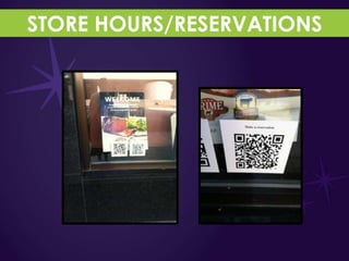 STORE HOURS/RESERVATIONS
 