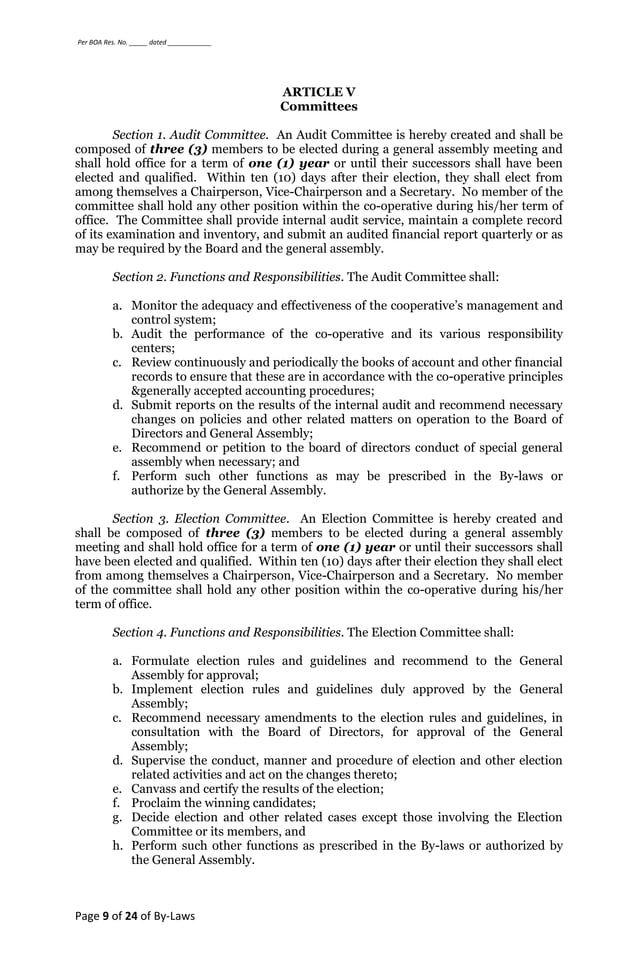 LIPAD CREDIT COOP BYLAWS