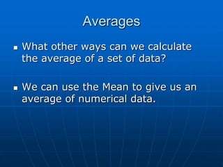 Statistics | PPTX