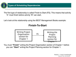 Comprehensive Earned Value Management Tutorial: Project Scheduling ...
