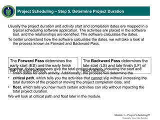 Comprehensive Earned Value Management Tutorial: Project Scheduling ...