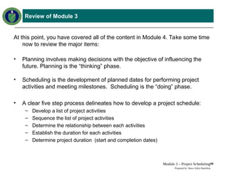 Comprehensive Earned Value Management Tutorial: Project Scheduling ...