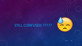 STILL CONFUSED ?????
June 17 128
 