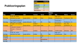 Publiceringsplan
 
