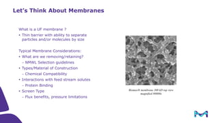 Introduction to Tangential Flow Filtration (TFF)