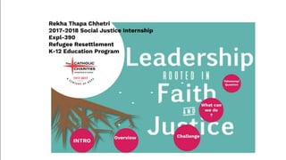 Final Social Justice Internship Oral Presentation