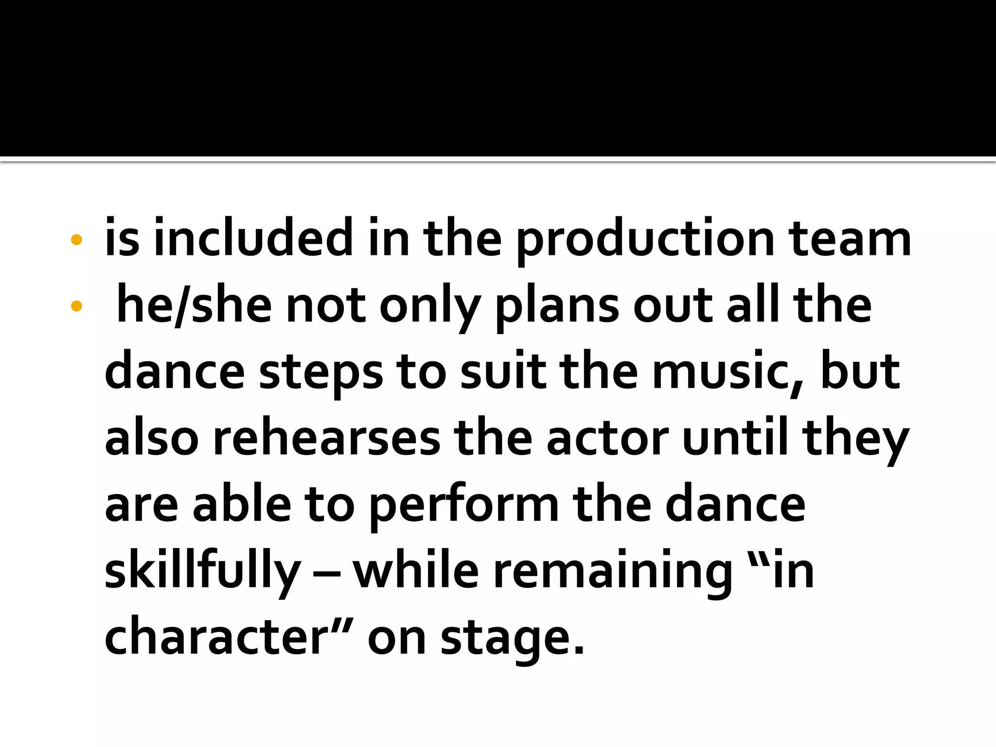 Roles in Stage Production | PPTX