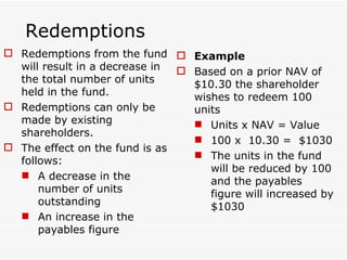 Example For Redemption Final Mutual Fund | PPT