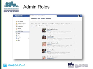 Admin Roles




#NAAEduConf
 