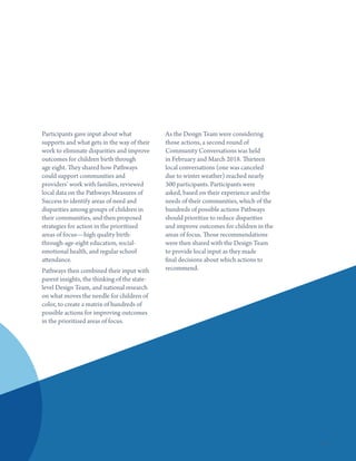 NCECF Pathways Action Framework | PDF