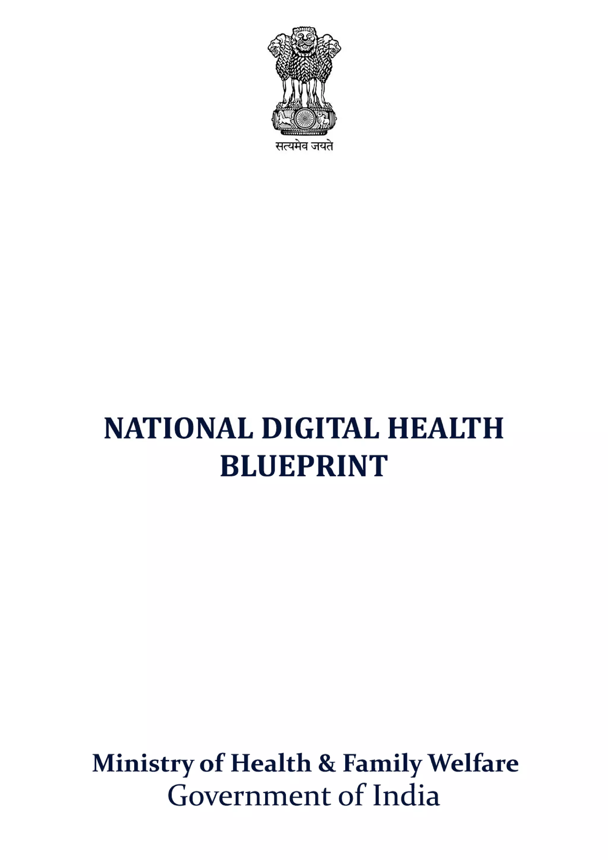 National Digital Health Blueprint India | PDF