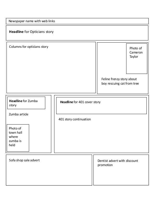 Final Newspaper Plan