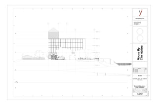 01-Level 1 POCHE
-0' - 2 19/32"
02-Level 2 POCHE
11' - 0"
03-Level 3 POCHE
22' - 0"
4-Level 4 POCHE
33' - 0"
05-Roof
44' - 0"
Basement
-9' - 0"
C D E
0-2-Level negative 2
-25' - 0"
89
www.yjDesign.com
Scale
Project number
Date
Drawn by
Checked by
Consultant : HGD Structural.INC
Address : 520 West Bay Street
Address : Savannah, GA 31401
Phone :912 394 3043
Fax : 912 394 7865
e-mail : hgd@structure.com
HW#2B House By the Water 10/06/2015
Final House By the Water
HW#5 House By the Water
HW#4 House By the Water
HW#3 House By the Water
HouseBy
TheWaters
1 : 75
11/19/20151:58:21AM
A 202
Exterior Elevation -
East Elevation
HW#2B
ELDS225 -Ng Yi Jie - Fall2015-
Prof Wacta
SCAD
06 October, 2015
Author
Checker
No. Description Date
1 2 3 4 5 6
D
E
C
B
A
1 2 3 4 5 6
D
E
C
B
A
1 2 3 4 5 6
1 : 75
1
East
 