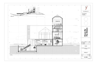 01-Level 1 POCHE
-0' - 2 19/32"
02-Level 2 POCHE
11' - 0"
03-Level 3 POCHE
22' - 0"
4-Level 4 POCHE
33' - 0"
05-Roof
44' - 0"
Basement
-9' - 0"
CD
E
A 401
1
A 401
2
A 401
3
Rooftop Pool
Game Room
Hallway
Kitchen
Dining Room
Hallway
Basement Terrace
8 9
01-Level 1 POCHE
-0' - 2 19/32"
02-Level 2 POCHE
11' - 0"
03-Level 3 POCHE
22' - 0"
4-Level 4 POCHE
33' - 0"
05-Roof
44' - 0"
Basement
-9' - 0"
CD
E
0-2-Level negative 2
-25' - 0"
8 9
www.yjDesign.com
Scale
Project number
Date
Drawn by
Checked by
Consultant : HGD Structural.INC
Address : 520 West Bay Street
Address : Savannah, GA 31401
Phone :912 394 3043
Fax : 912 394 7865
e-mail : hgd@structure.com
HW#2B House By the Water 10/06/2015
Final House By the Water
HW#5 House By the Water
HW#4 House By the Water
HW#3 House By the Water
HouseBy
TheWaters
As indicated
11/19/20152:00:30AM
A 205
Section 2
HW#2B
ELDS225 -Ng Yi Jie - Fall2015-
Prof Wacta
SCAD
06 October, 2015
Author
Checker
No. Description Date
1 2 3 4 5 6
D
E
C
B
A
1 2 3 4 5 6
D
E
C
B
A
1 2 3 4 5 6
1/4" = 1'-0"
1
Section 2
3/64" = 1'-0"
2
Section 2 Small
 
