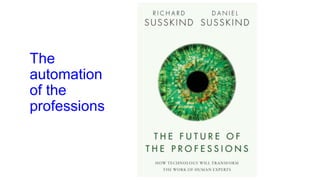 The
automation
of the
professions
 