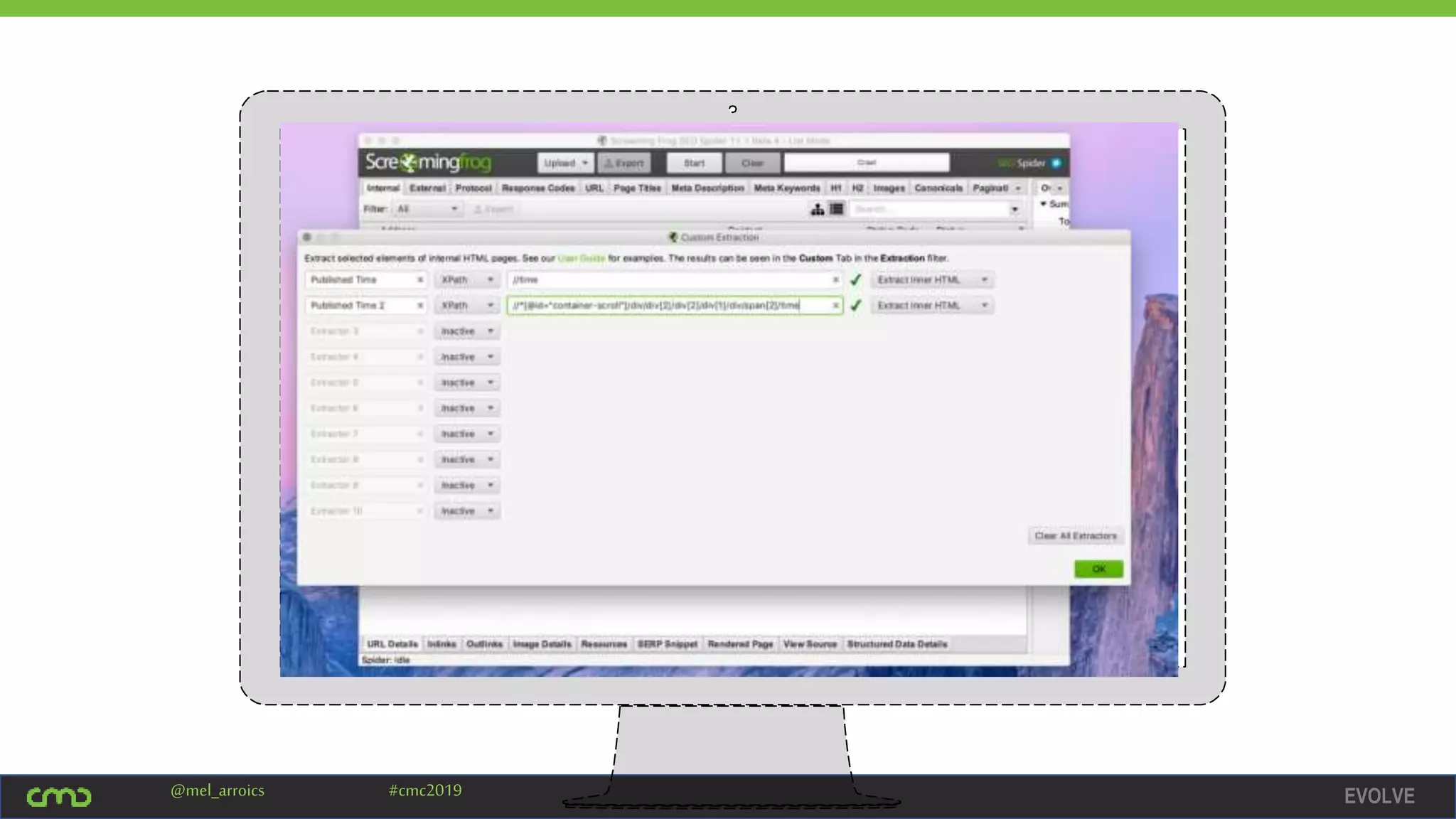 EVOLVE@mel_arroics #cmc2019
 