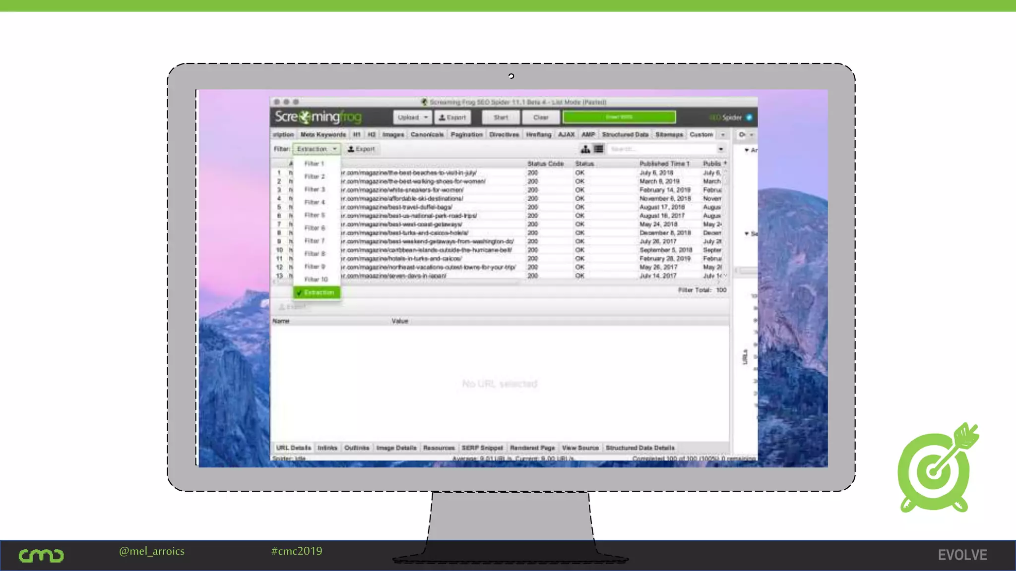 EVOLVE@mel_arroics #cmc2019
 
