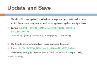 Overview on NoSQL and MongoDB | PPT