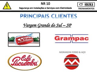 TREINAMENTOS 
Vargem Grande do Sul – SP 
MORANDIN FERRO & AÇO 
 