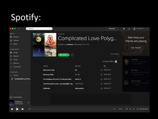 Spotify:
 