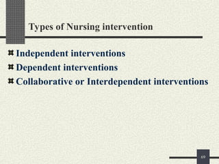 Interdependent Invention Example introduction to the Nursing Processs -.ppt