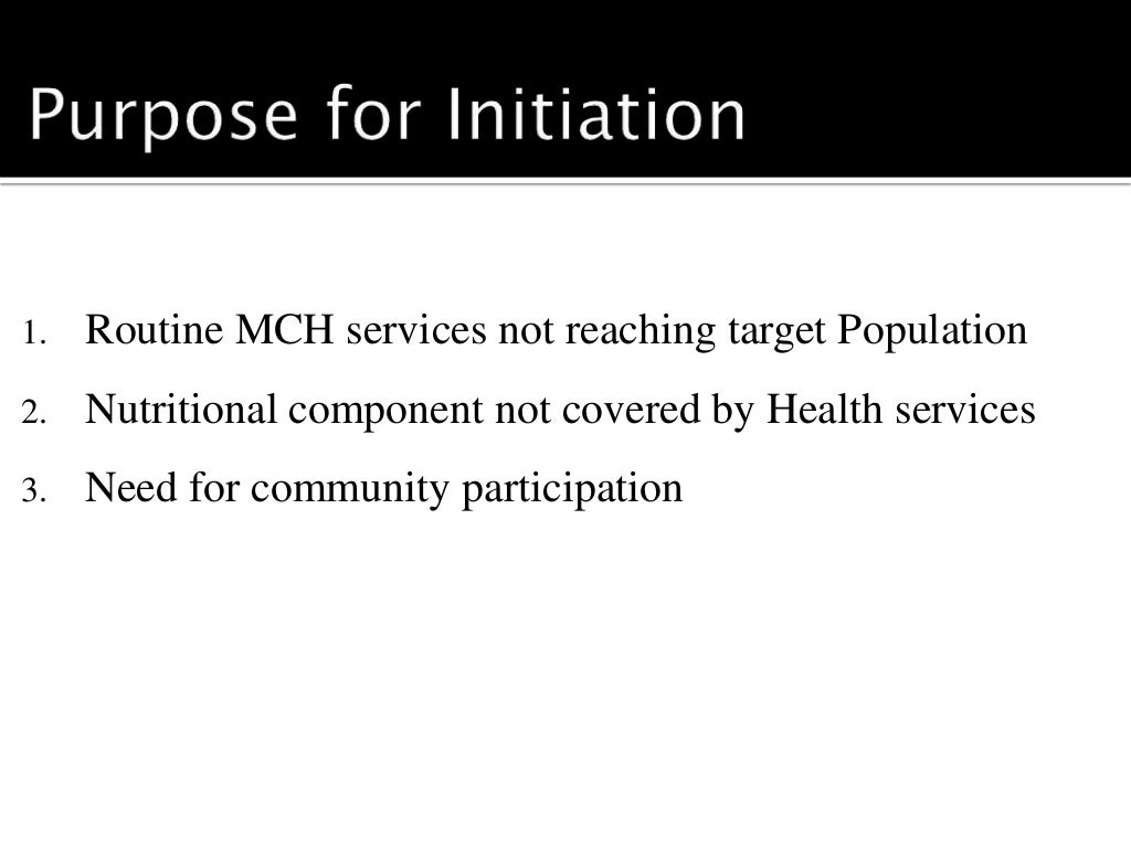 national nutritional programme