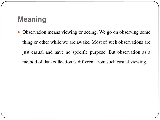 definition of observation definition of observation