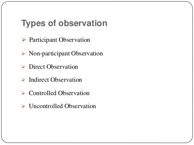 participant observation definition
