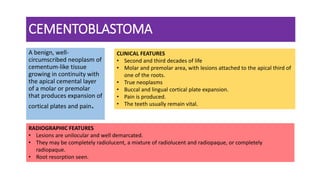 Odontogenic Tumors Oral Pathology | PPTX