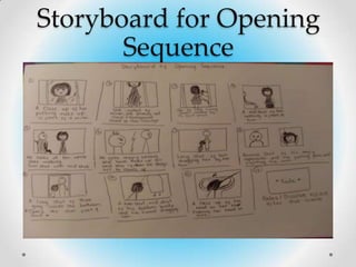 Storyboard for Opening
       Sequence
 