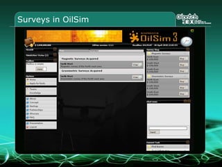Surveys in OilSim
 