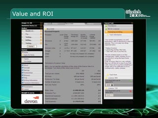 Value and ROI
 