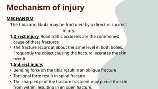 Injuries fractures of leg foot and kneee | PPTX