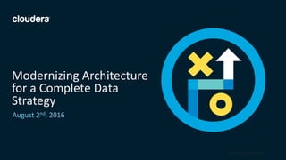1© Cloudera, Inc. All rights reserved.
Modernizing Architecture
for a Complete Data
Strategy
August 2nd, 2016
 