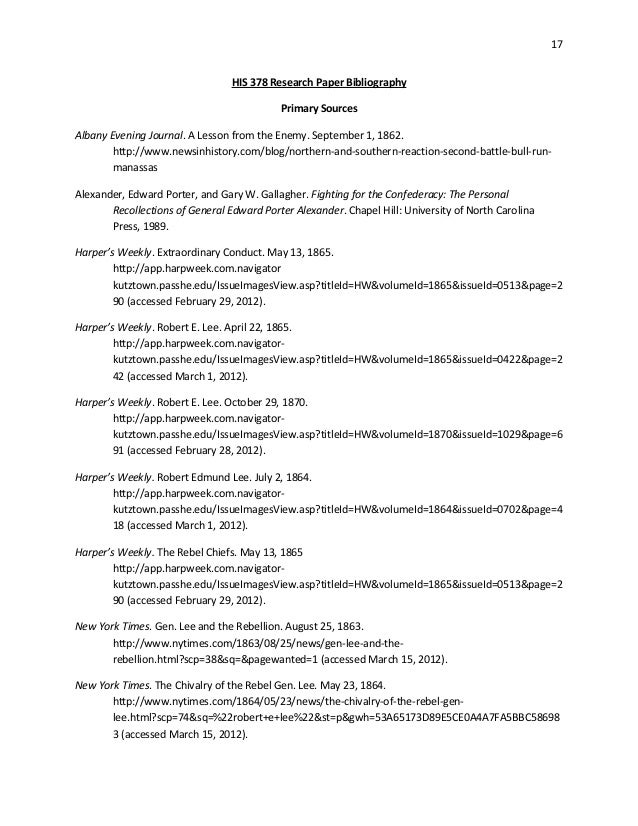 Robert e lee thesis