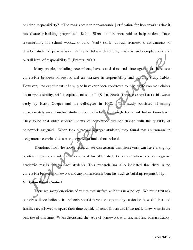 Chronological order of a research paper
