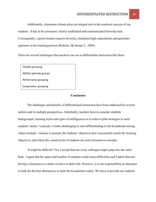 Effectiveness of differentiated instruction in teaching english image