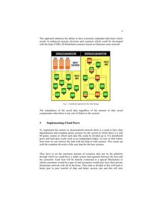 Blockchain Based Decentralized Cloud System | PDF