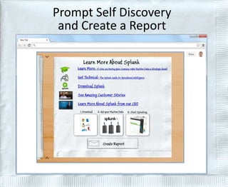 Prompt Self Discovery 
and Create a Report 
 