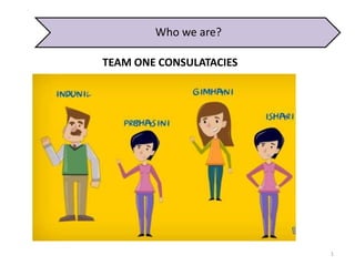 1
Who we are?
TEAM ONE CONSULATACIES
 
