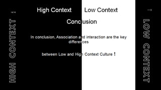 12/15
14/16
H
I
G
H
C
O
N
T
E
X
T
L
O
W
C
O
N
T
E
X
T
 