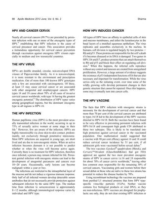 HPV Vaccine: A Breakthrough In Prevention of Cervical Cancer | PDF